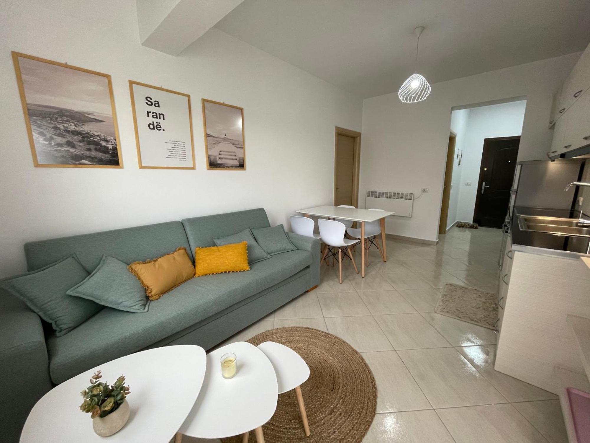Susy Sea View Apartment Sarande Bagian luar foto